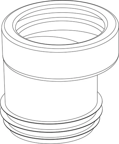 ZŁĄCZE WC MODEL NUMER 7, biały
