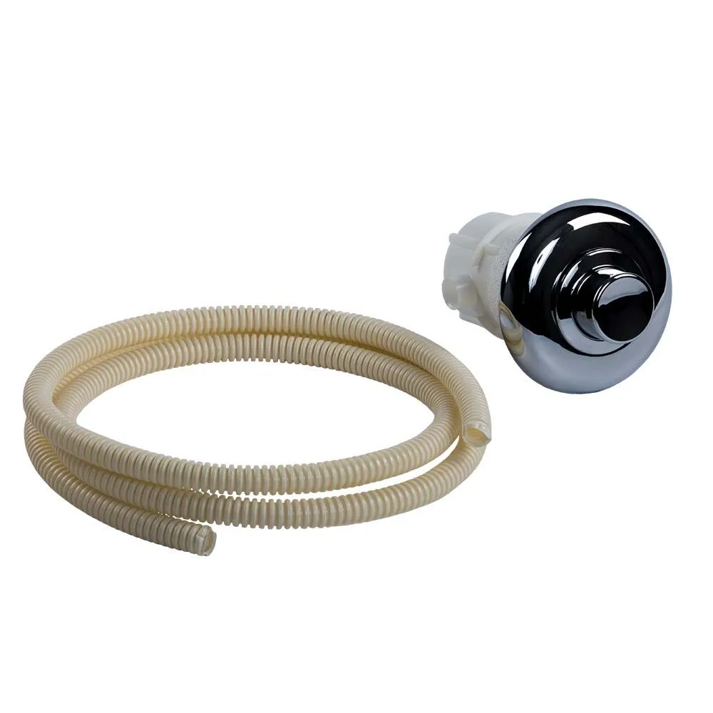 PRZYCISK PNEUMATYCZNY, błyszczący chrom