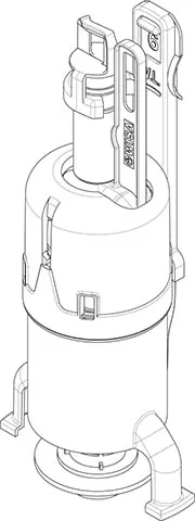 ZAWÓR SPUSTOWY DO SPŁUCZEK WISA XS/XT, SCHWAB 380 / 387