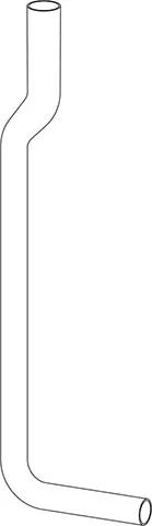 KOLANO SPUSTOWE 770 x 220 mm, biały
