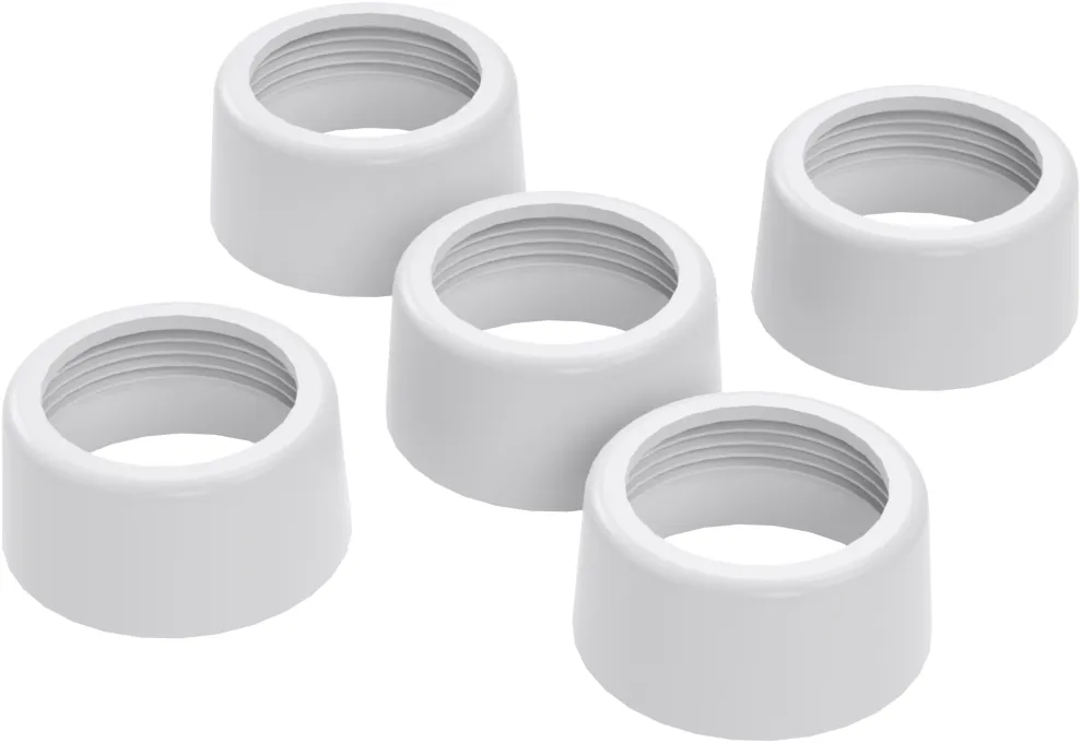 ZESTAW NAKRĘTEK MOCUJĄCYCH KOLANO SPUSTOWE (5 szt.), biały