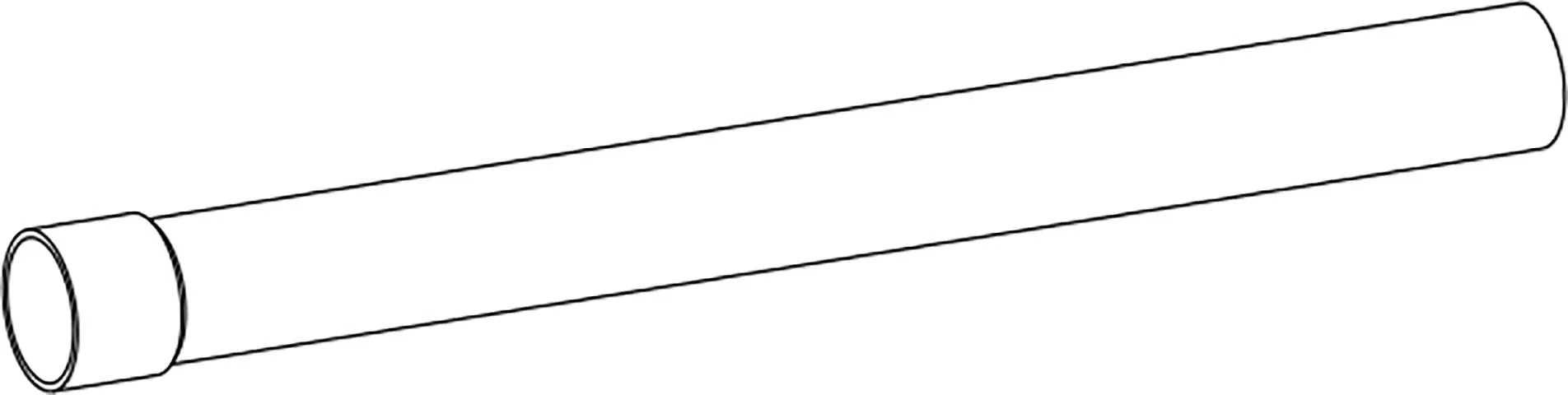 RURA PROSTA 500 mm, biały